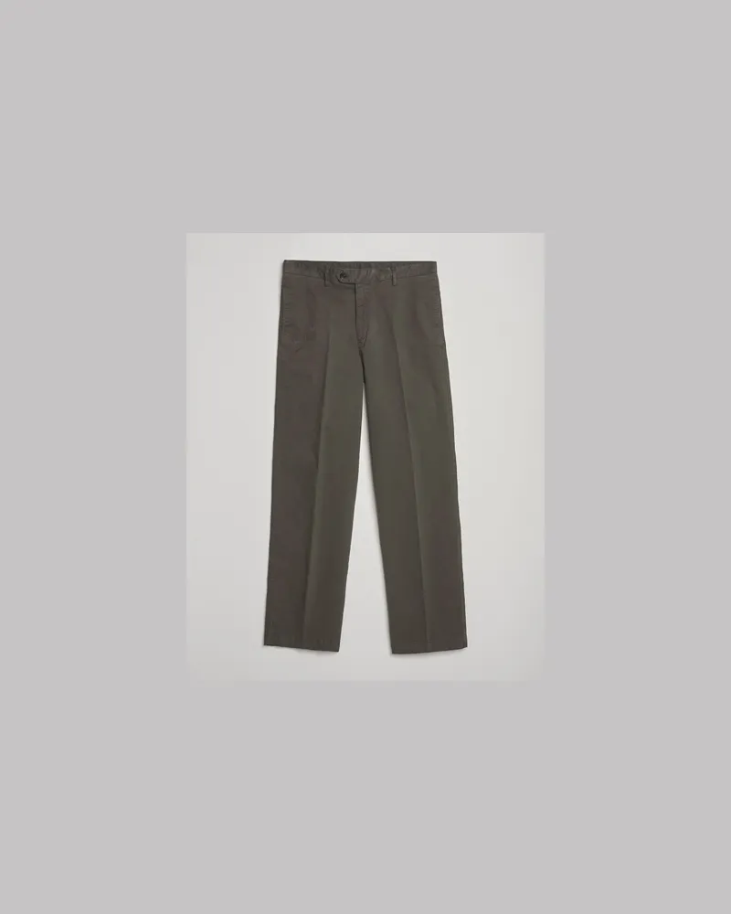 Oscar Jacobson Tanker Cotton Trousers Olive Grün