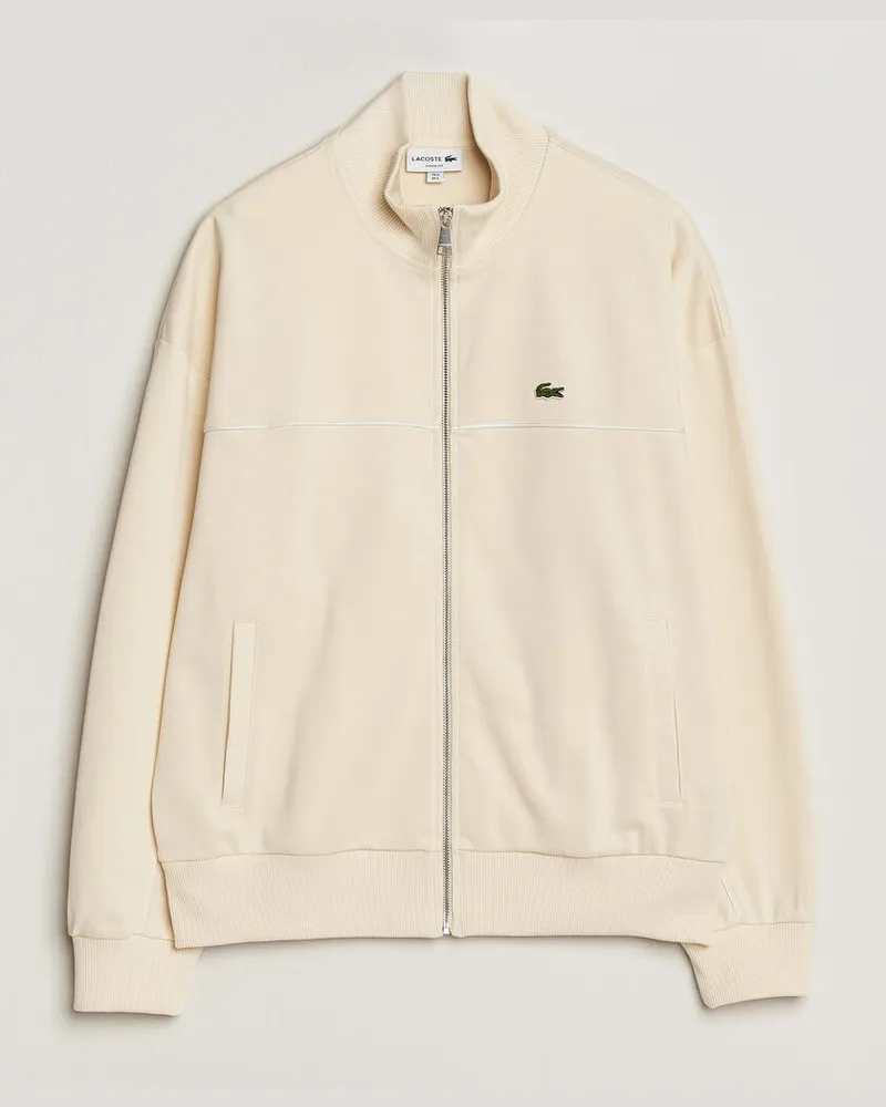 Lacoste Piqué Track Jacket Naturel Clair Beige
