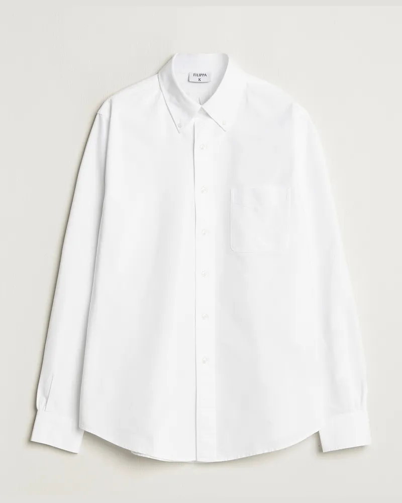 Filippa K Slim Oxford Shirt White Weiß