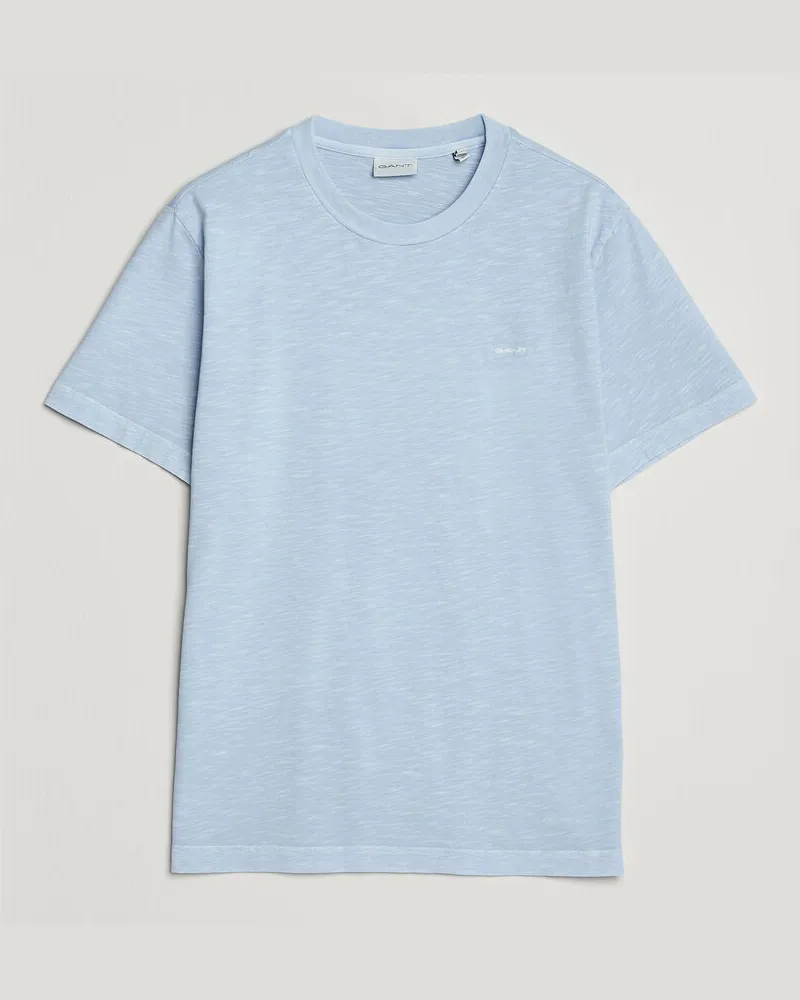 Gant Washed Slub T-Shirt Fresh Blue Blau