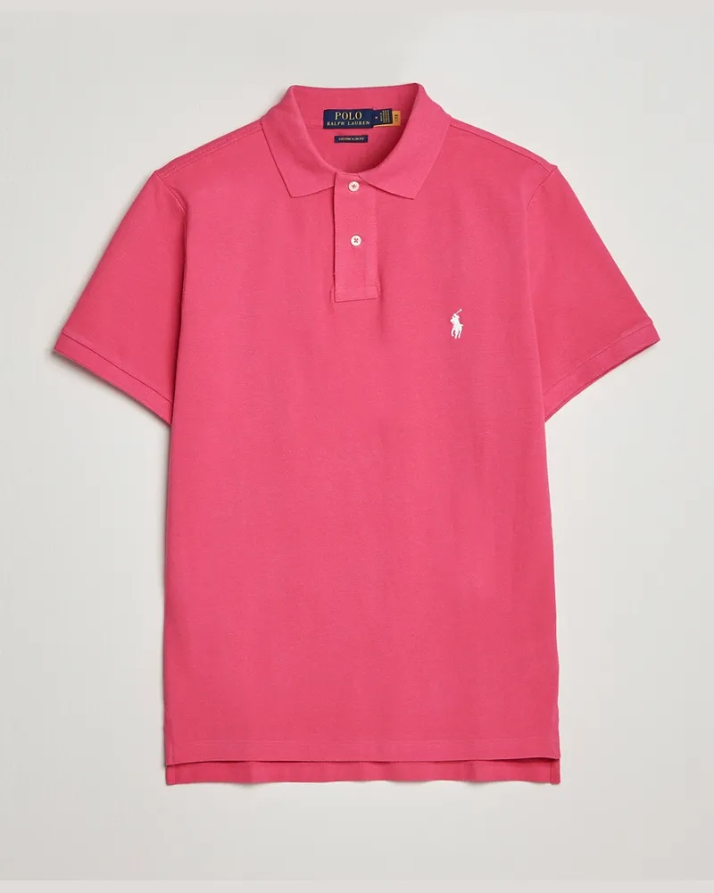 Ralph Lauren Custom Slim Fit Polo Hot Pink Rosa