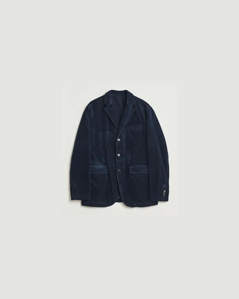 ASPESI Corduroy Blazer Navy Blau