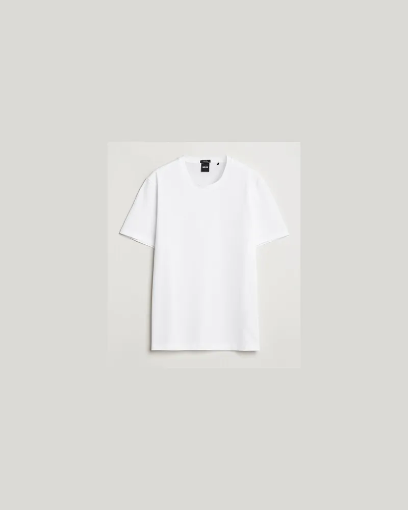 HUGO BOSS Tessler Mercerized Crew Neck T-Shirt White Weiß