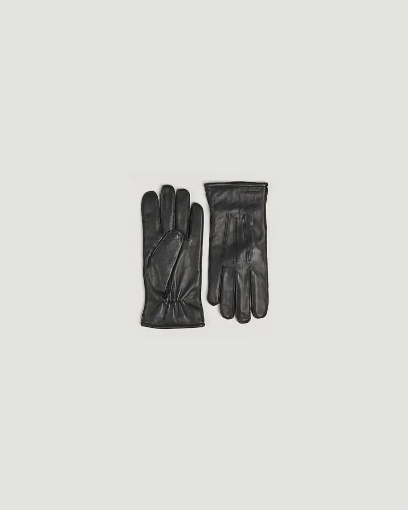 J.Lindeberg Milo Leather Glove Black Schwarz