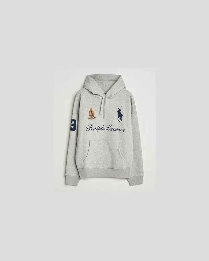 Ralph Lauren Big Pony Hoodie Andover Heather Grau