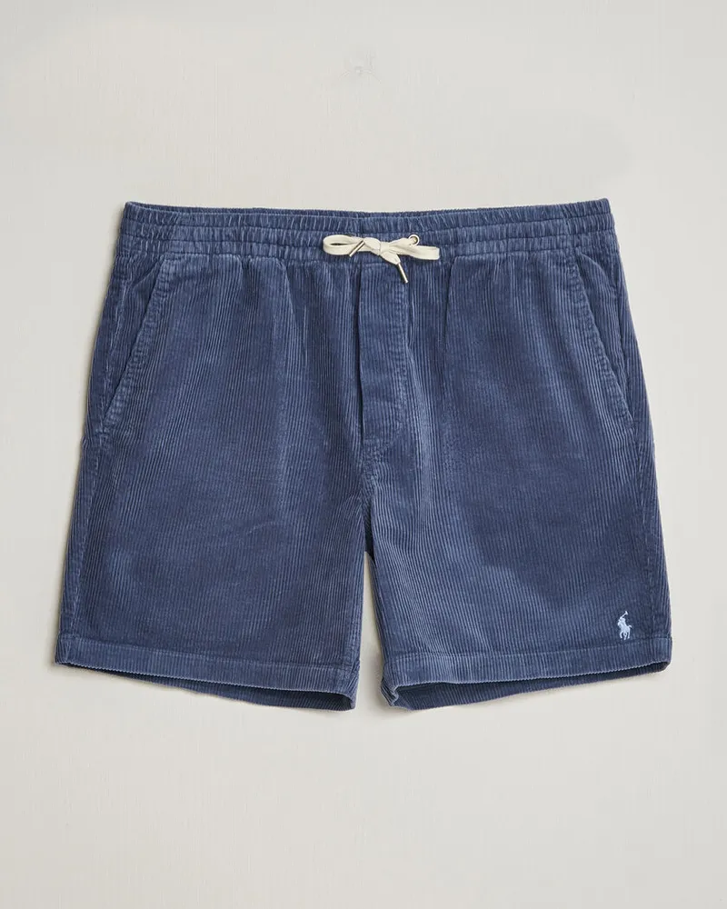 Ralph Lauren Corduroy Shorts Boston Navy Blau