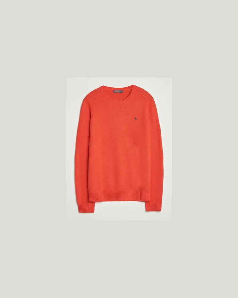 Morris Hertford Lambswool Merino Crew Neck Red Rot