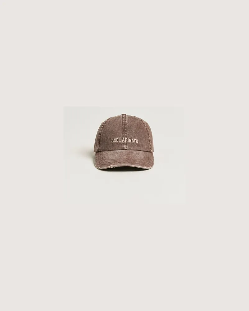 Axel Arigato AA Logo Cap Washed Brown Braun
