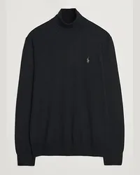 Ralph Lauren Merino Stricked Rollneck Polo Black Schwarz