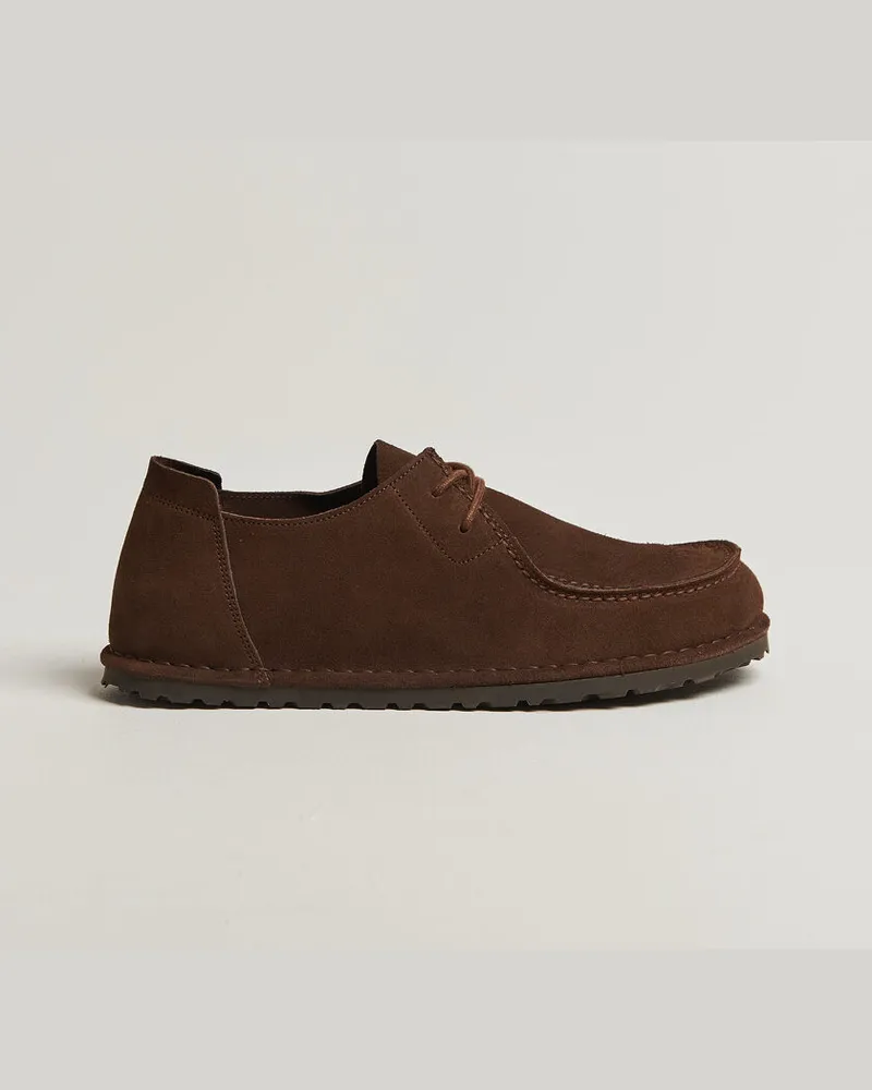 Birkenstock Utti Lace Loafer Carafe Suede Braun