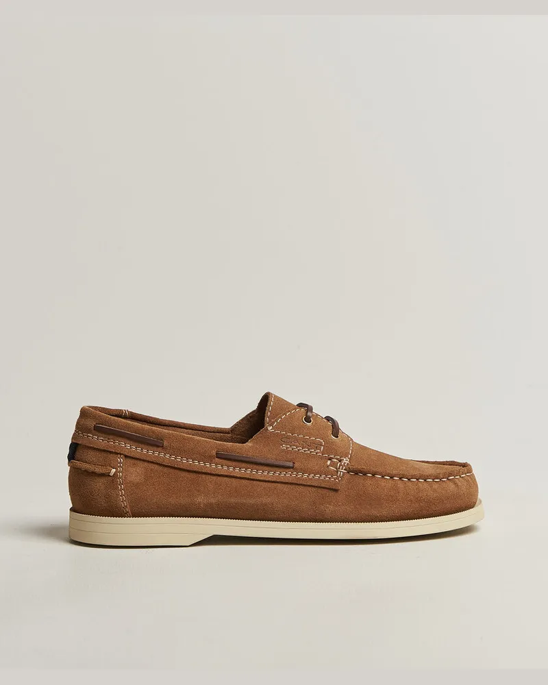 Gant Yardport Suede Boat Shoe Warm Sand Beige
