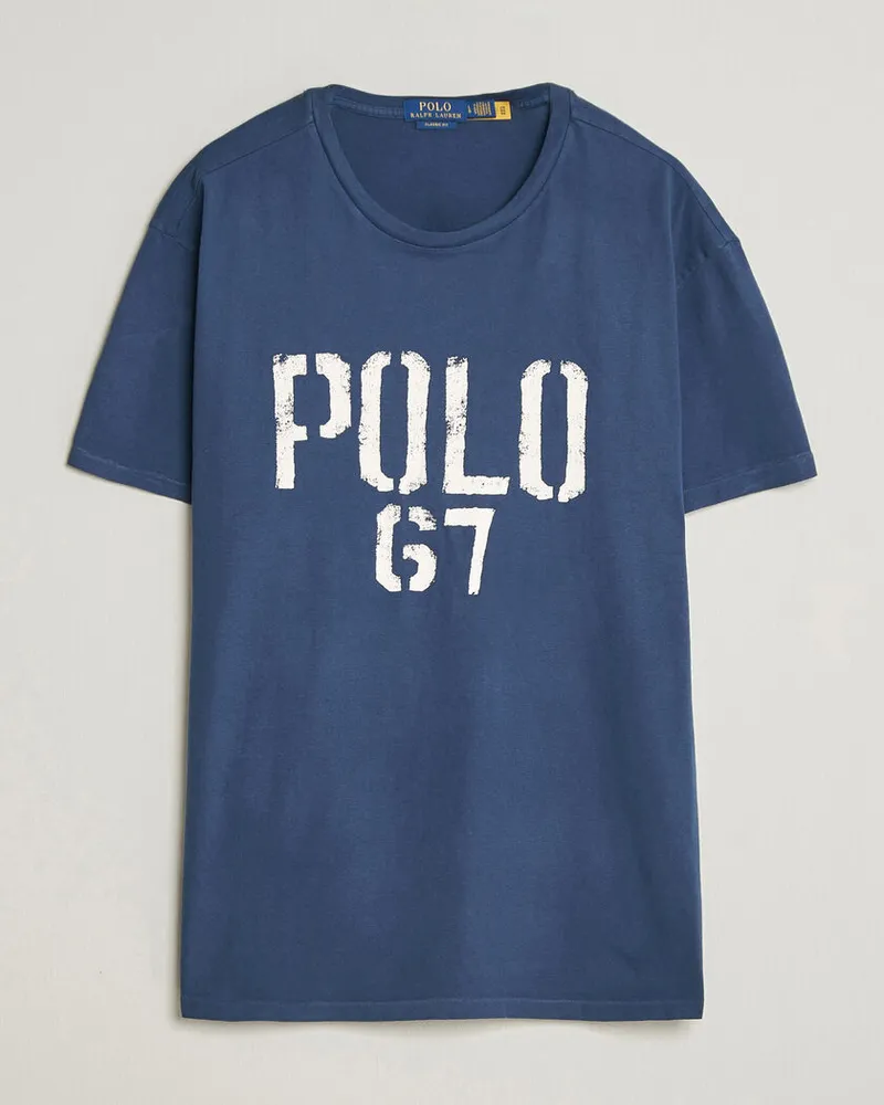 Ralph Lauren Jersey Logo T-Shirt Dark Cobalt Blau