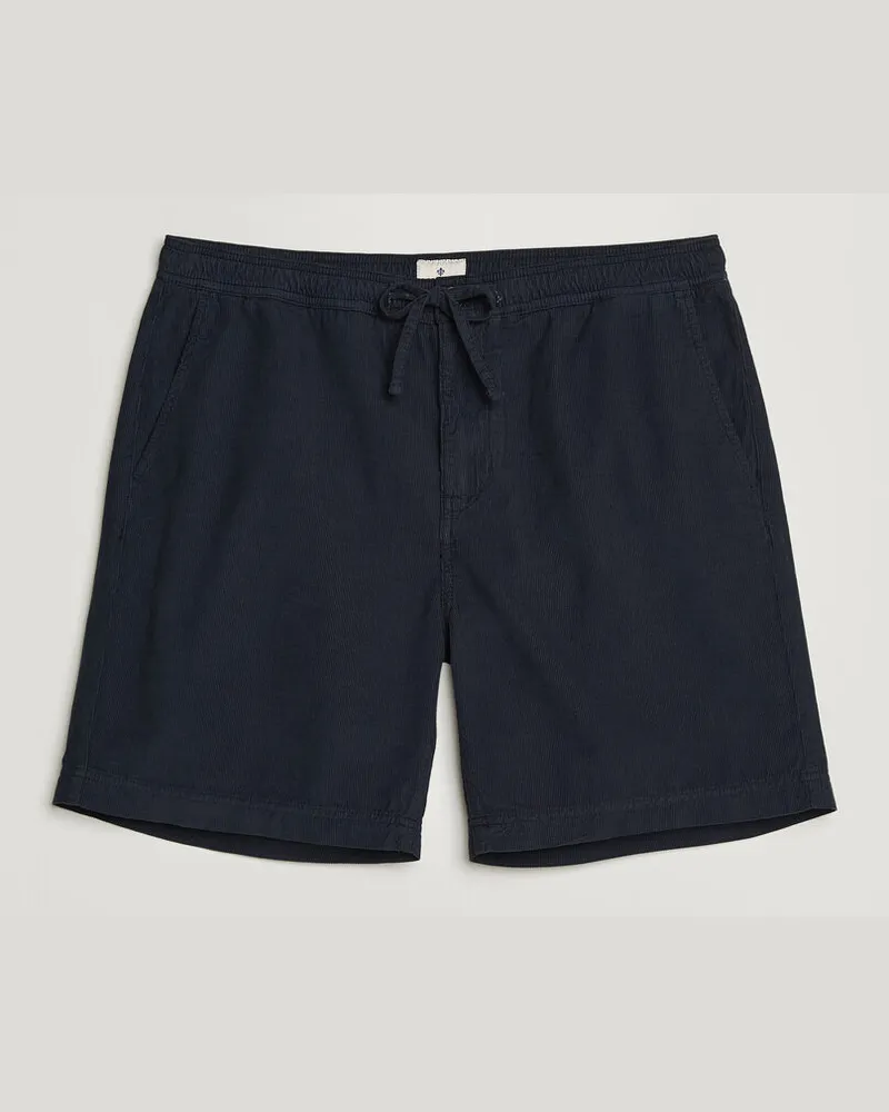 Morris Fenix Summer Cord Shorts Dark Blue Blau