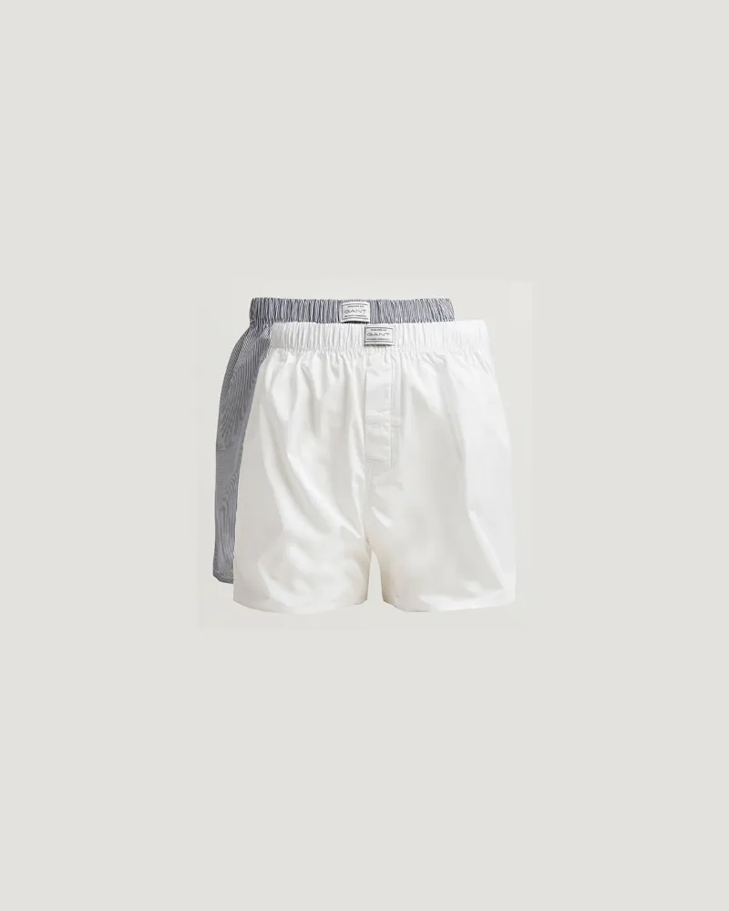 Gant 2-Pack Boxer Shorts Persian Blue Weiß