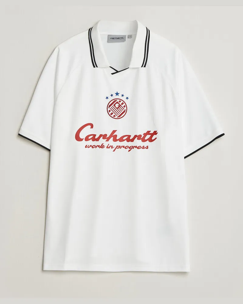 Carhartt WIP Terrace Football T-Shirt White Weiß
