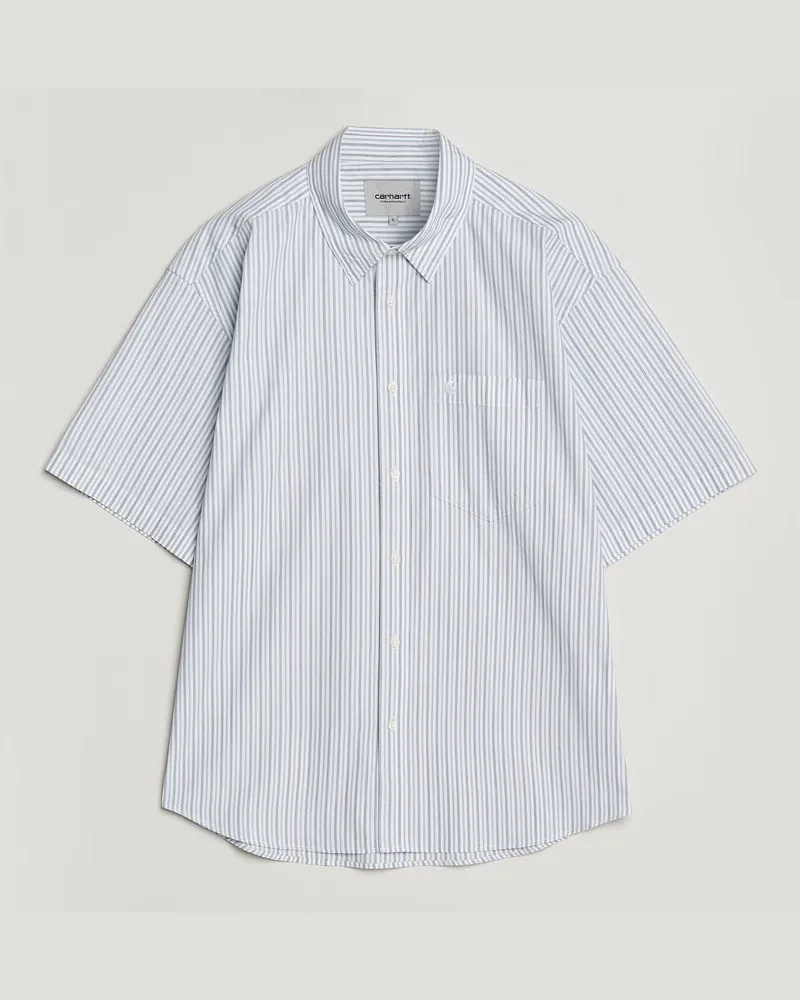 Carhartt WIP Short Sleeve Keene Cotton/Poplin Shirt White Weiß