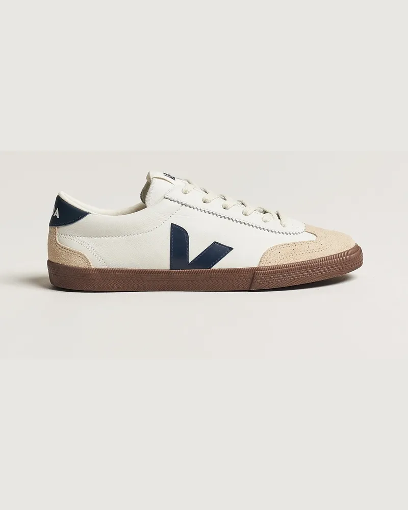 VEJA Volley Sneaker White/Nautico Bark Weiß