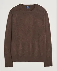 William Lockie Rob LambsWoll Crewneck Mocha Braun