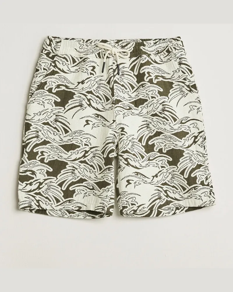 OAS Nicola Cotton Shorts Rogue Ecru Grün