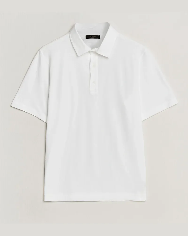 Zanone Soft Cotton Piquet Polo White Weiß