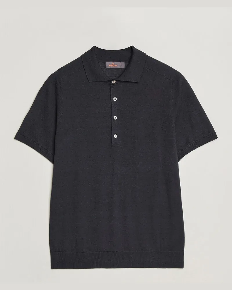 Morris Colin Short Sleeve Polo Shirt Navy Blau