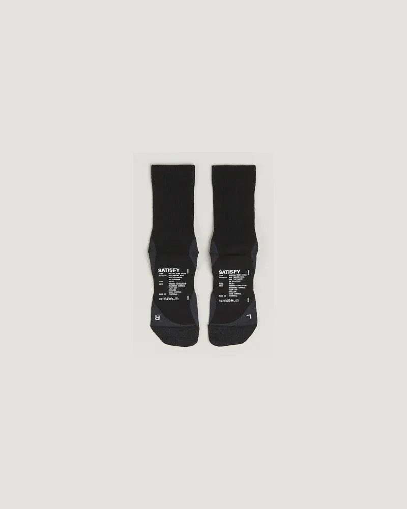 Satisfy Tie Dye Merino Tube Socks Black Schwarz