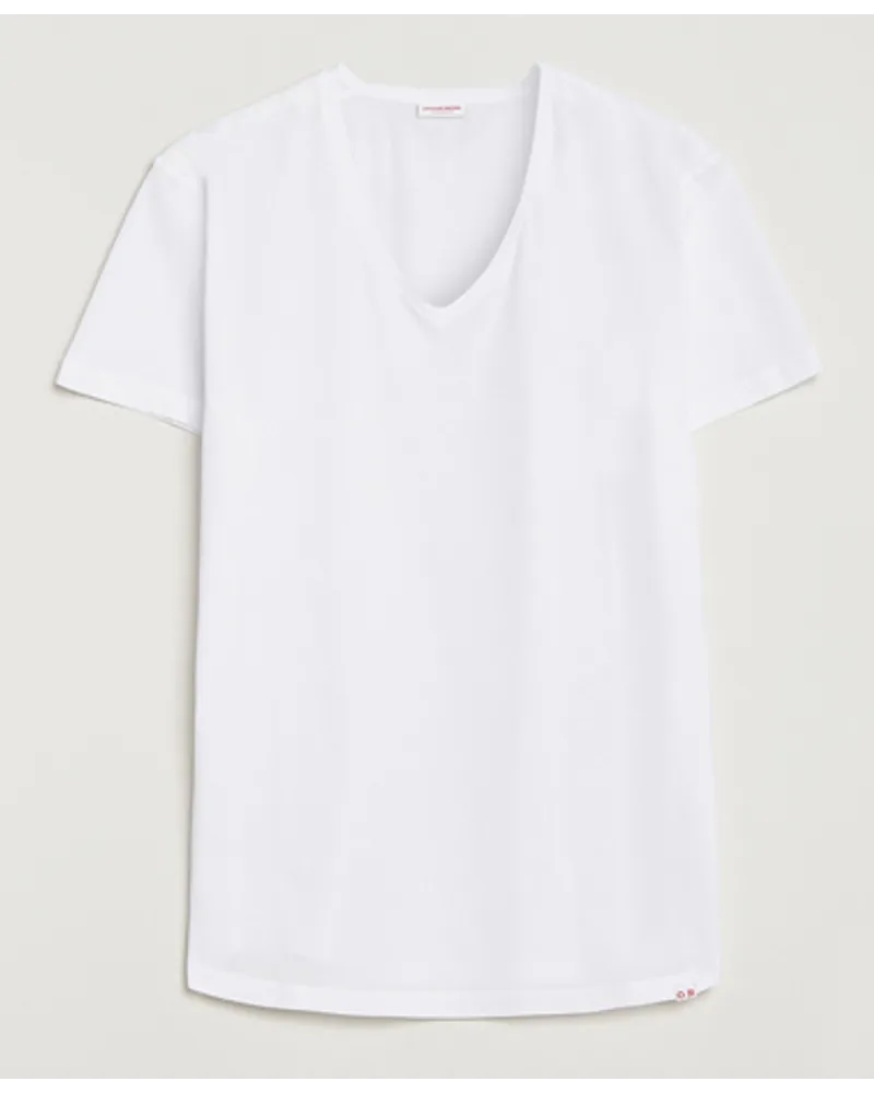 Orlebar Brown OB V-Neck Tee White Weiß