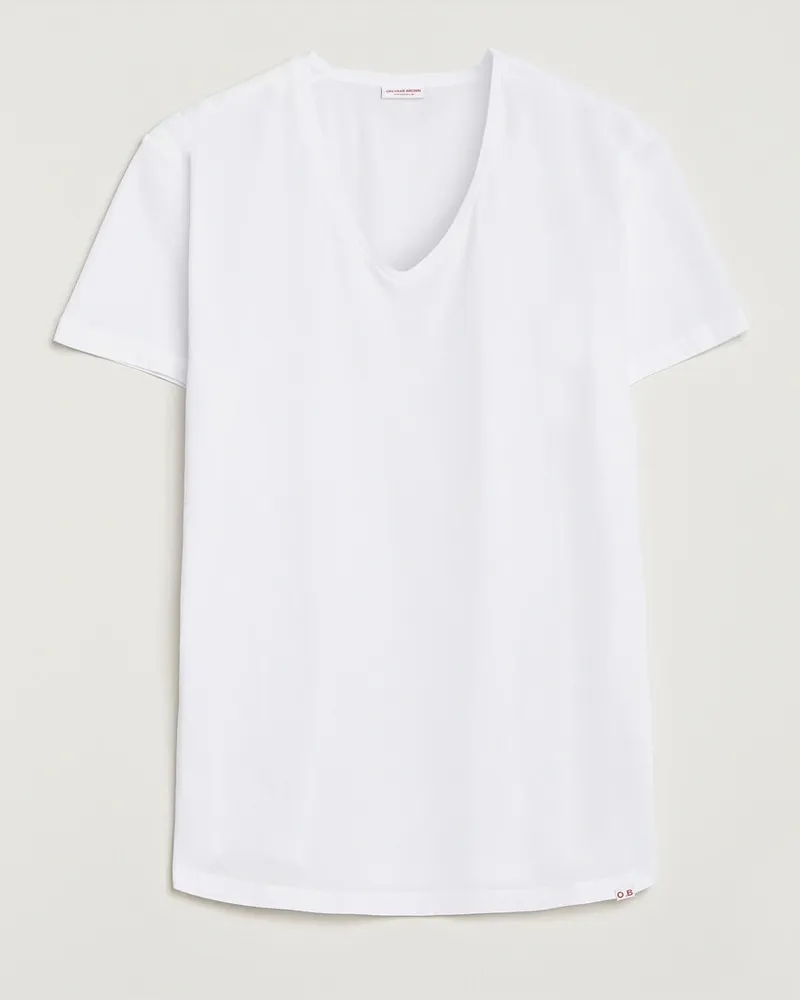 Orlebar Brown OB V-Neck Tee White Weiß