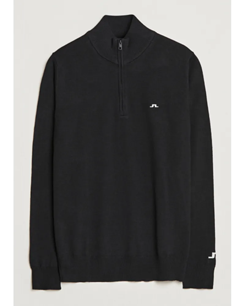 J.Lindeberg Kian Tour Merino Half Zip Black Schwarz