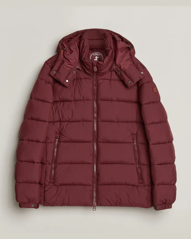 Save The Duck Boris Matt Padded Puffer Wine Red Rot