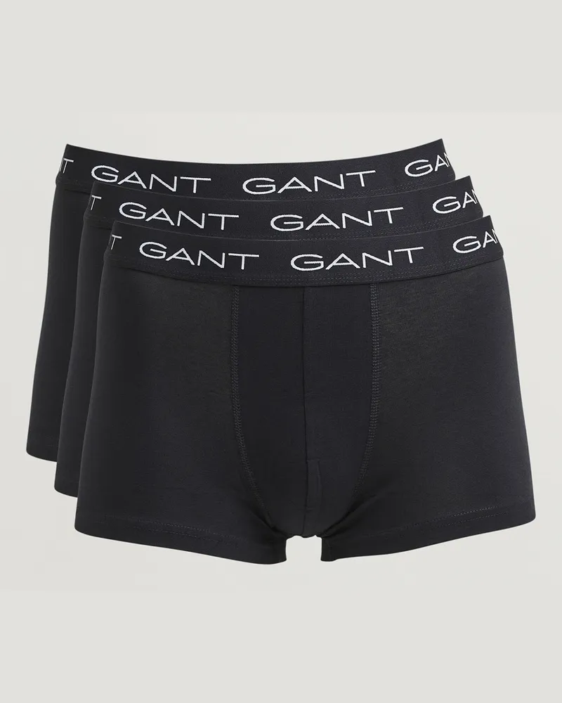 Gant 3-Pack Trunks Black Schwarz