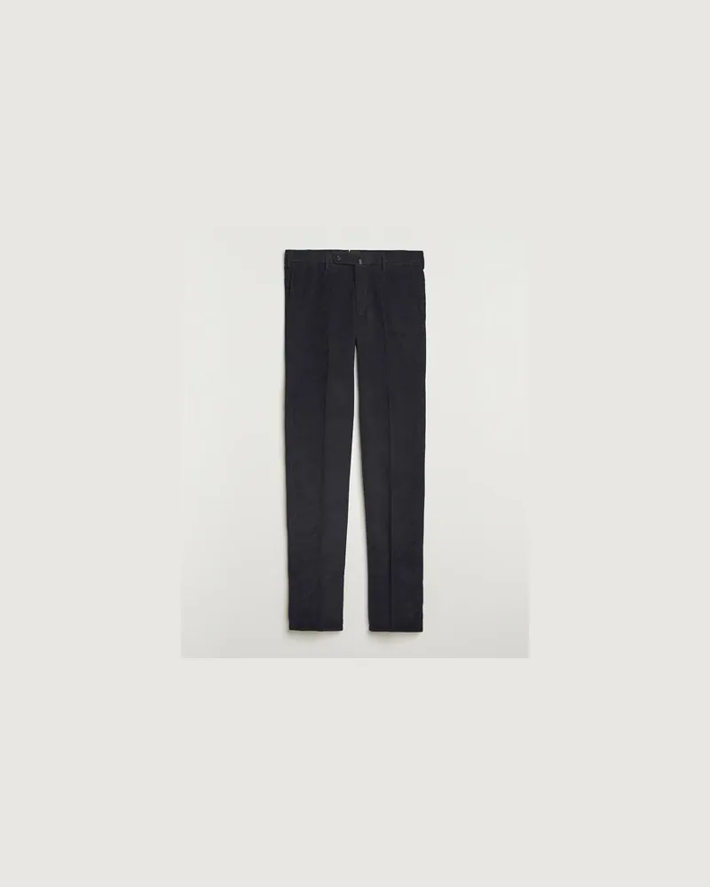 Incotex Regular Fit Baby Corduroy Trousers Navy Blau