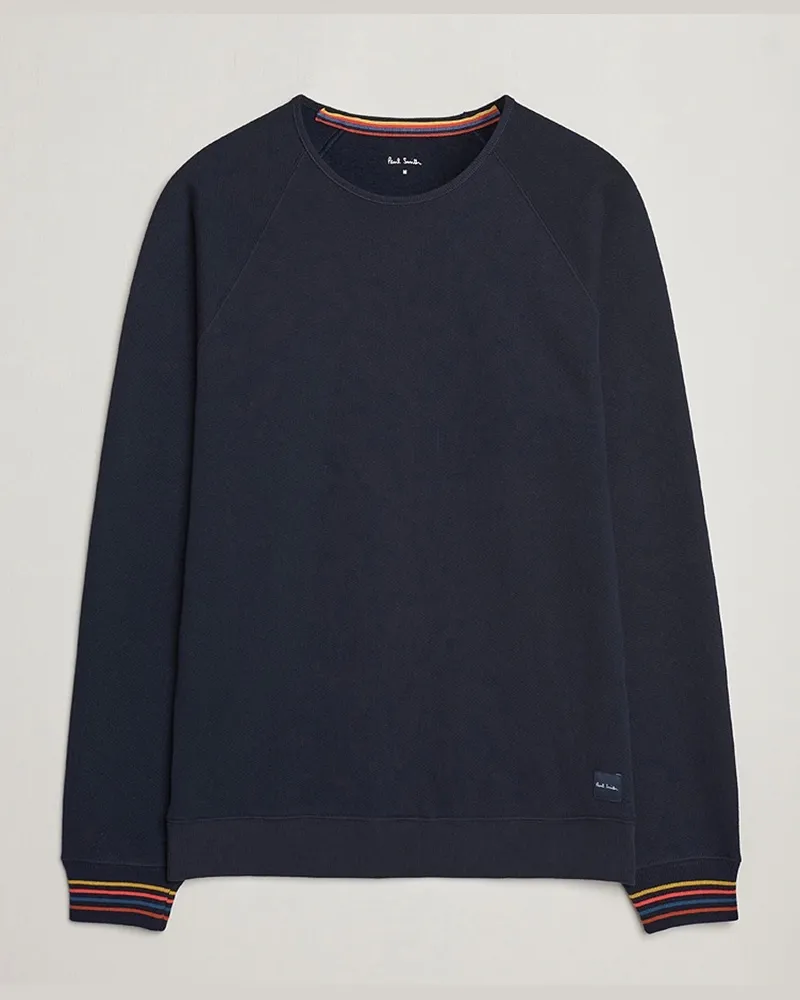 Paul Smith Artist Rib Crew Neck Sweatshirt Navy Blau