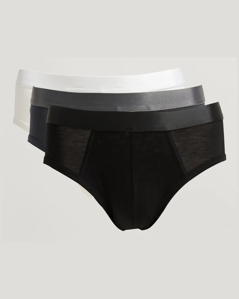 CDLP 3-Pack Y-Brief Warm Charcoal/Black/White Mehrfarbig