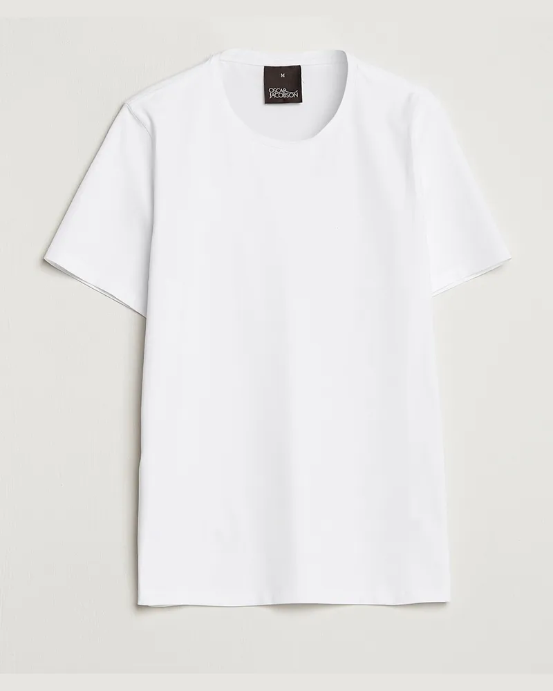 Oscar Jacobson Kyran Cotton T-shirt S-S White Weiß