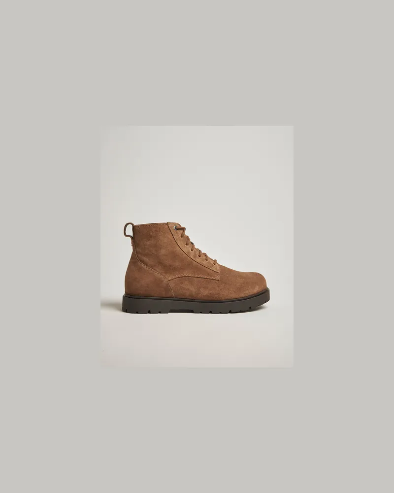 Birkenstock Highwood Suede Lace Boot Dark Tea Braun