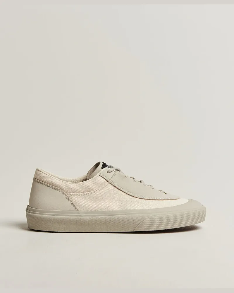 Stone Island Low Top Canvas Sneaker Ivory Weiß