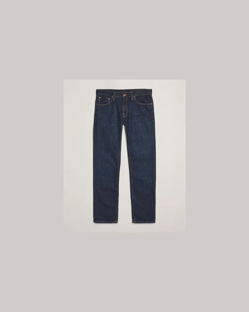 Nudie Jeans Gritty Jackson Jeans Aged Indigo Blau