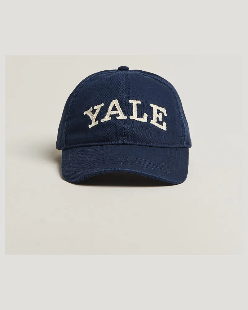 Gant YALE Heavy Washed Cotton Twill Cap Marine Blau