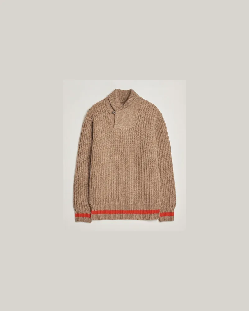 Filson Bristol Shawl Neck Sweater Oatmeal Beige