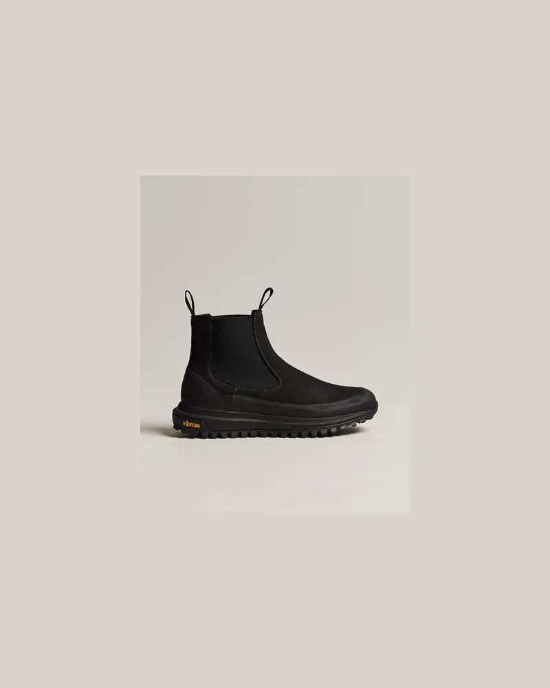 Diemme Ramon Vibram Sole Chelsea Boot Black Suede Schwarz