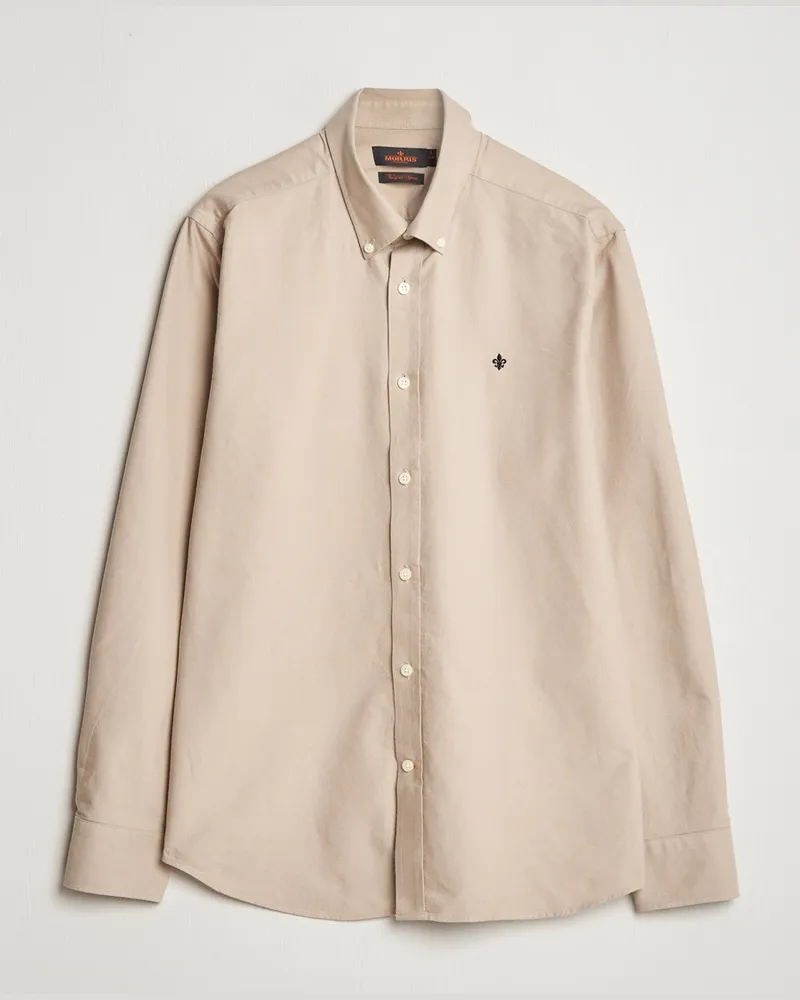 Morris Douglas Oxford Shirt Khaki Beige