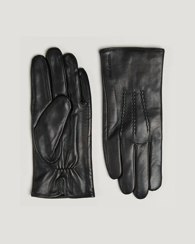 Tiger of Sweden Garvin Leather Gloves Black Schwarz