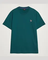 Paul Smith Organic Baumwoll Zebra T-Shirt Green Grün