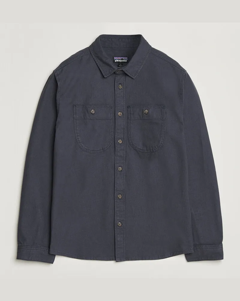 Patagonia Point Reyes Canvas Shirt Smolder Blue Blau