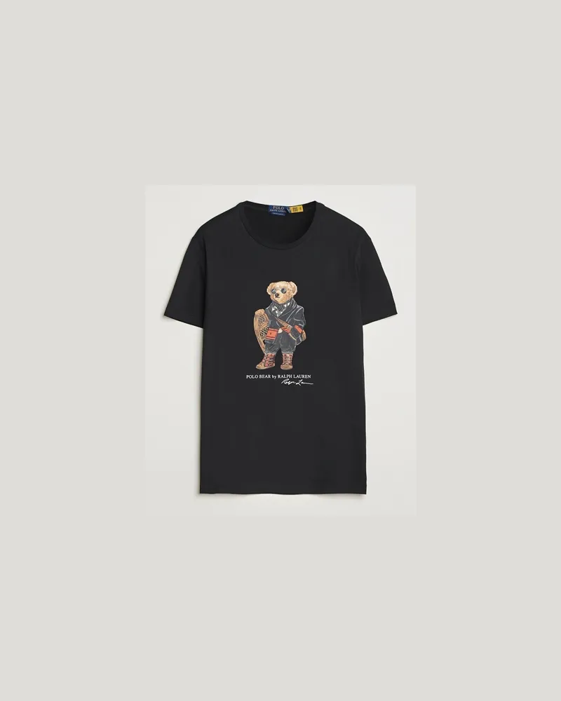 Ralph Lauren Holiday Bear T-Shirt Polo Black Schwarz