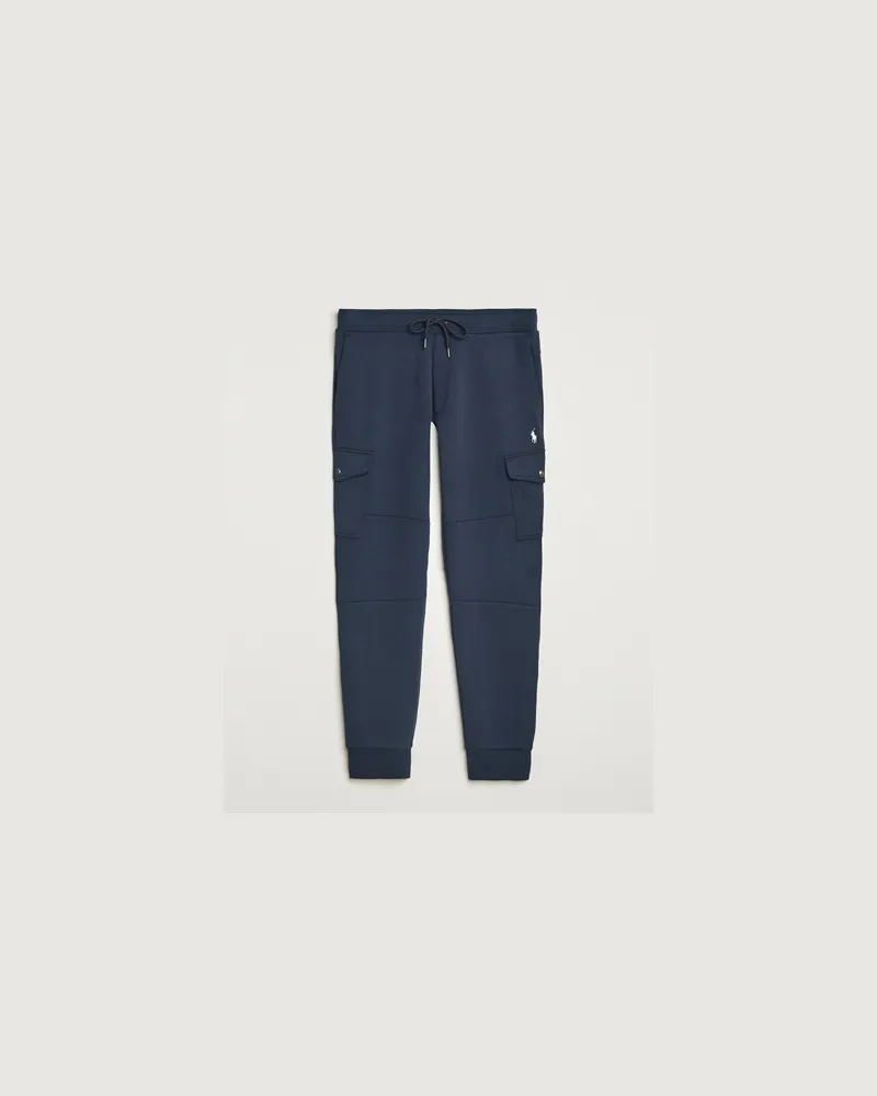 Ralph Lauren Double Knitted Athletic Sweatpants Aviator Navy Blau