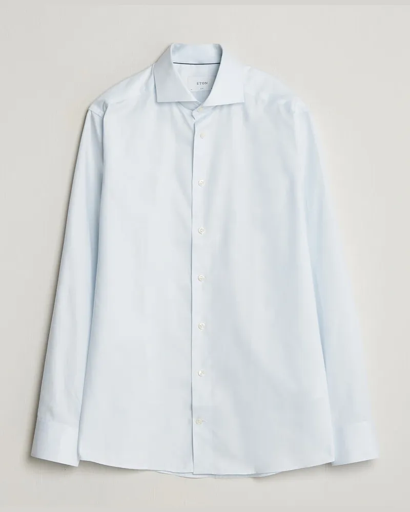 Eton Slim Fit Signature Oxford Shirt Light Blue Blau