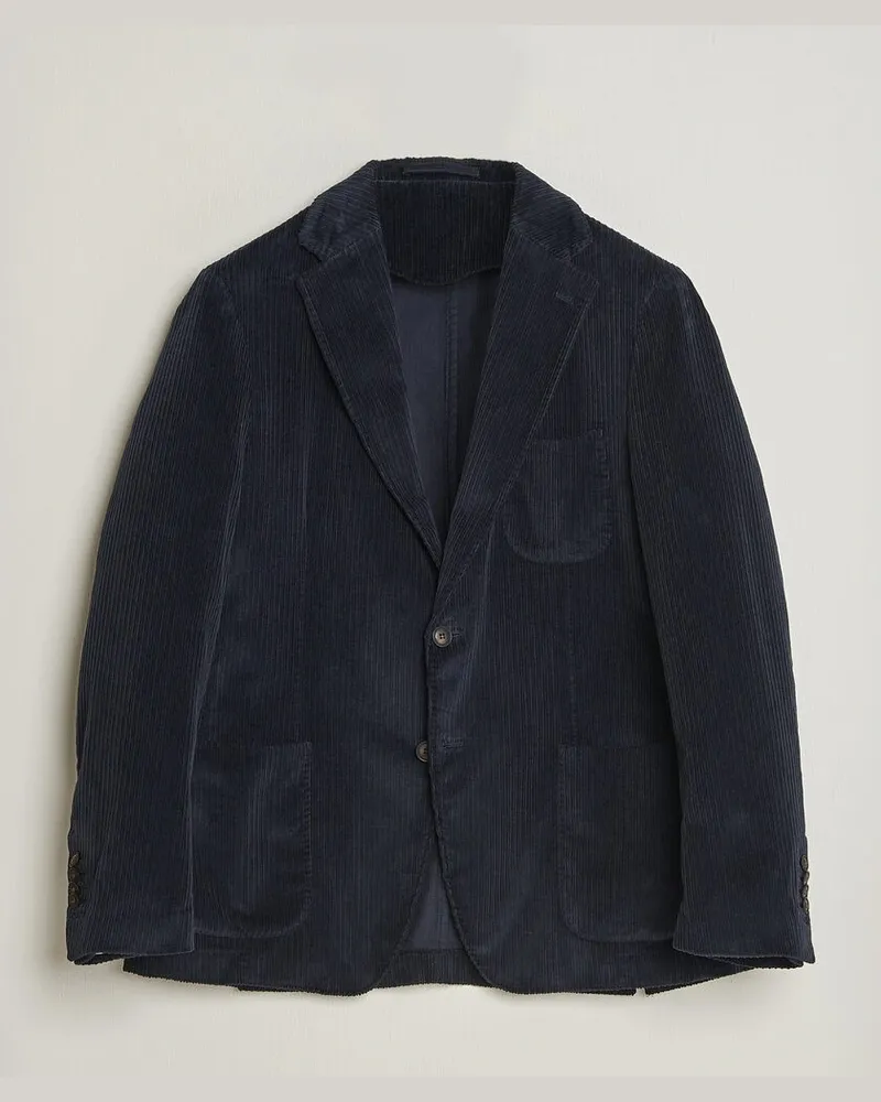 Morris Washed Cord Blazer Navy Blau