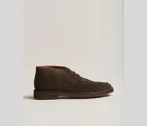 Crosby Moc-Toe Suede Chukka Boots Dark Brown